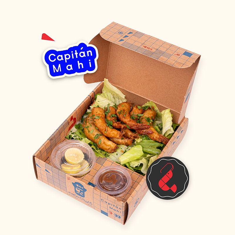 سالاد-میگو-تمپورا